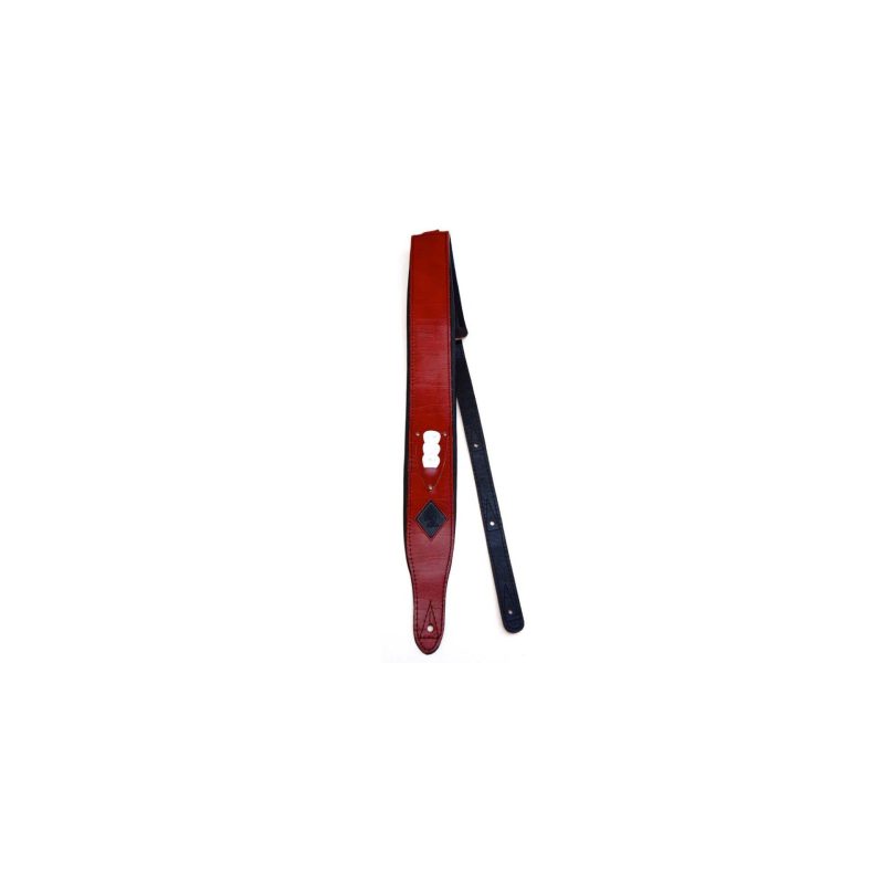 deluxe pickholder red vintage padded red strap 2